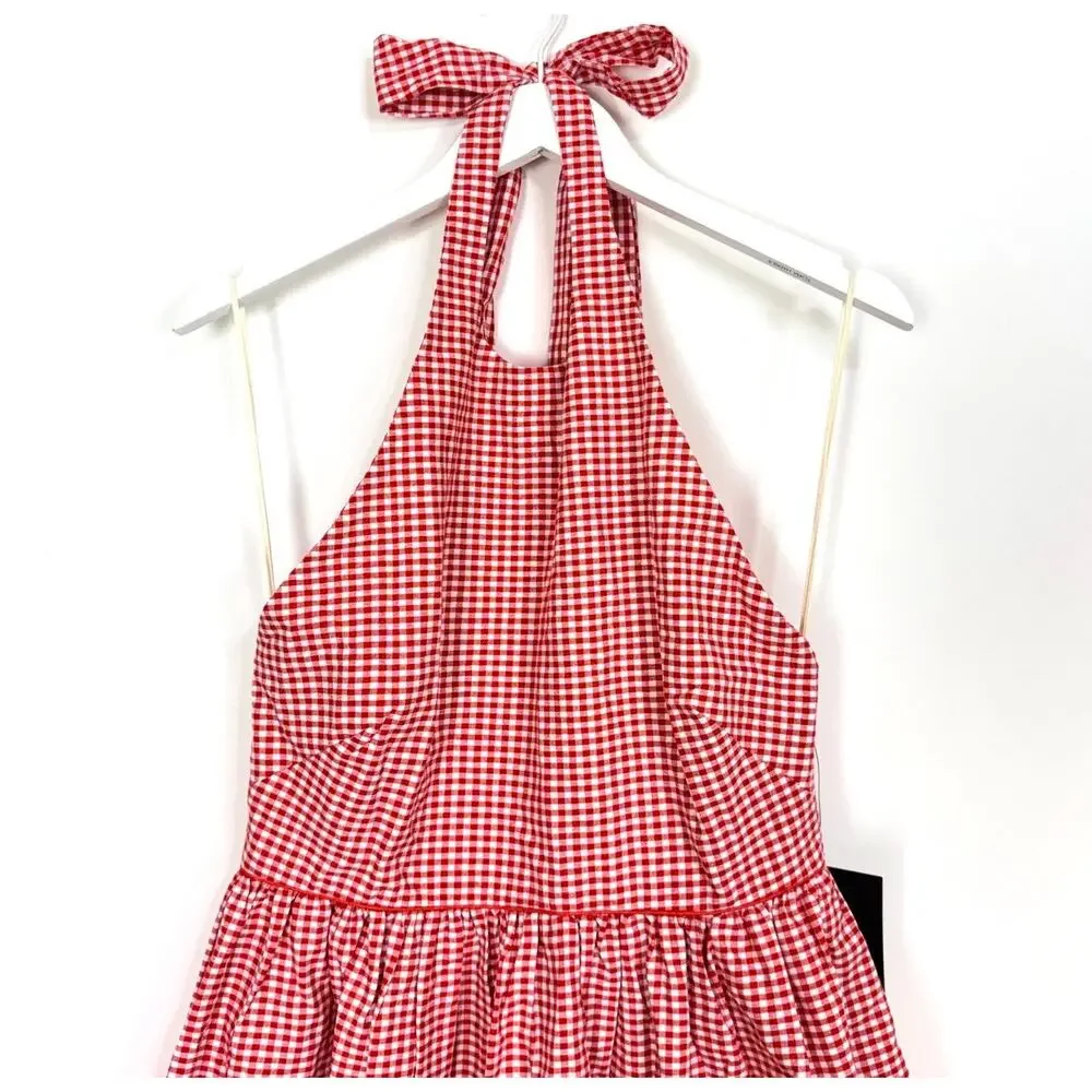 Tuckernuck Red Gingham Halter Marcie Dress - Picture 6 of 10